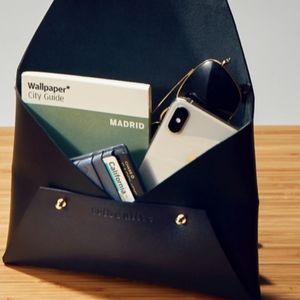 Tribe Alive Black Leather Envelope